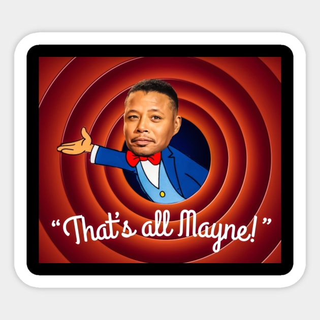 That's All Mayne Sticker by ForAllNerds